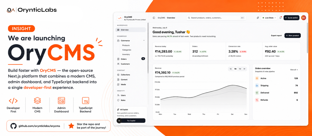 Introducing OryCMS: The Open-Source Next.js CMS Built for Modern Developers