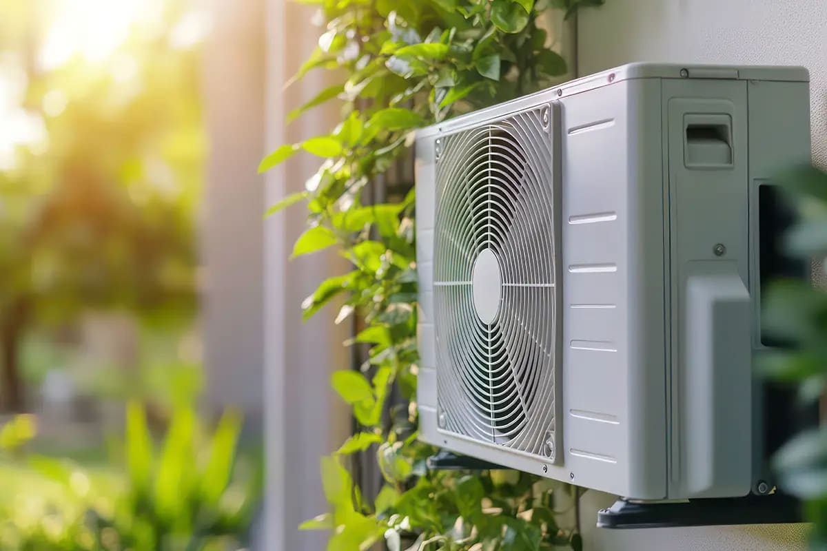 Klimaanlage an Hauswand