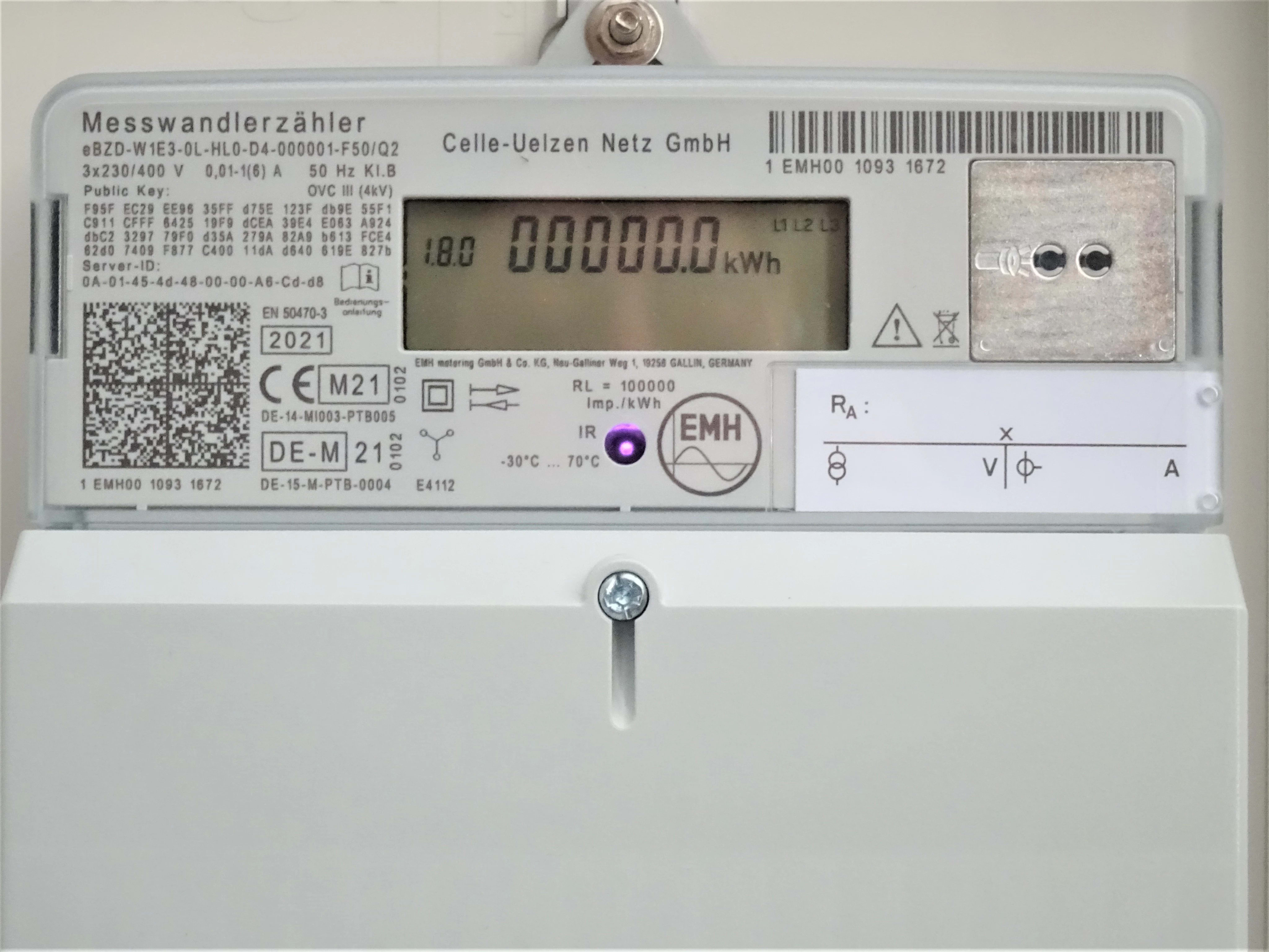Intelligenter Zähler Smart Meter EMH EBZD W
