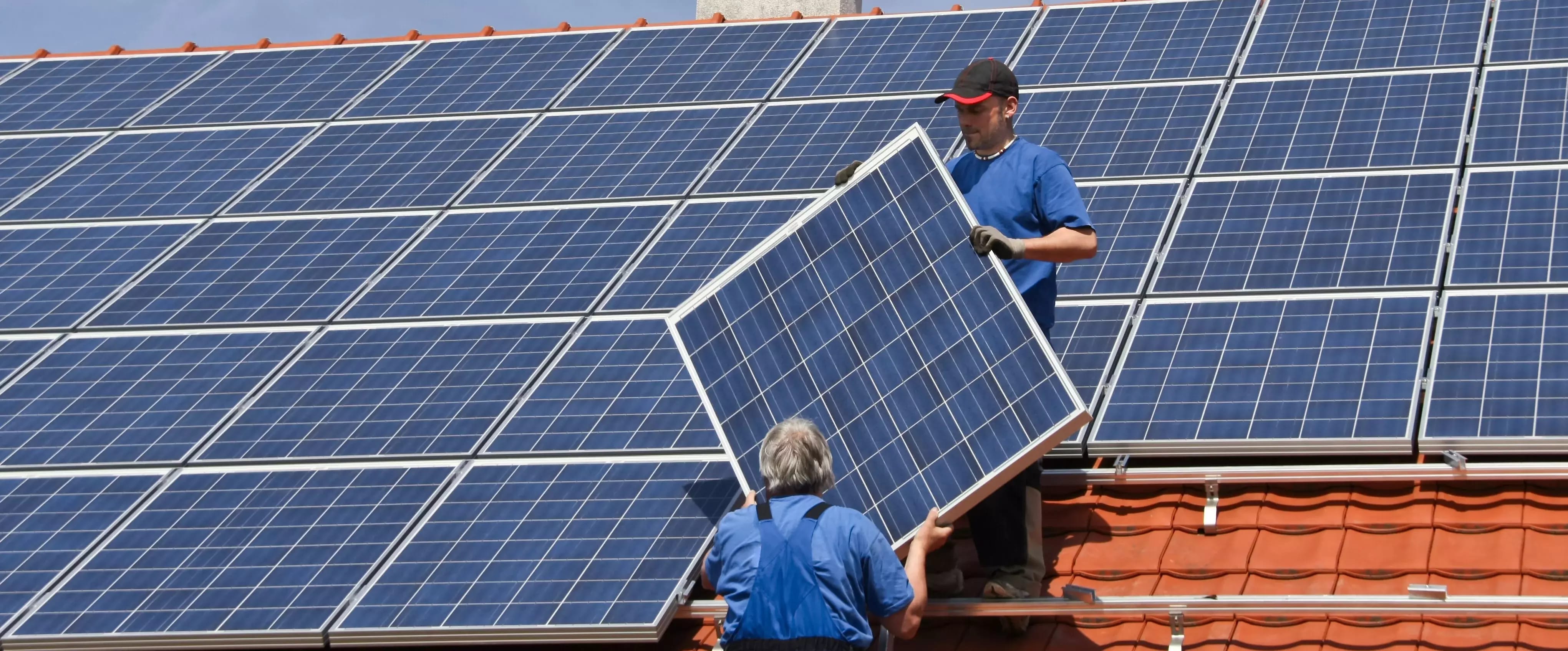 Montage einer Photovoltaikanlage