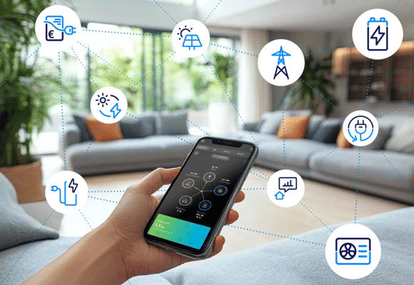 Energiemanagement auf dem Smartphone.