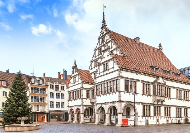 Historisches Rathaus in Paderborn.