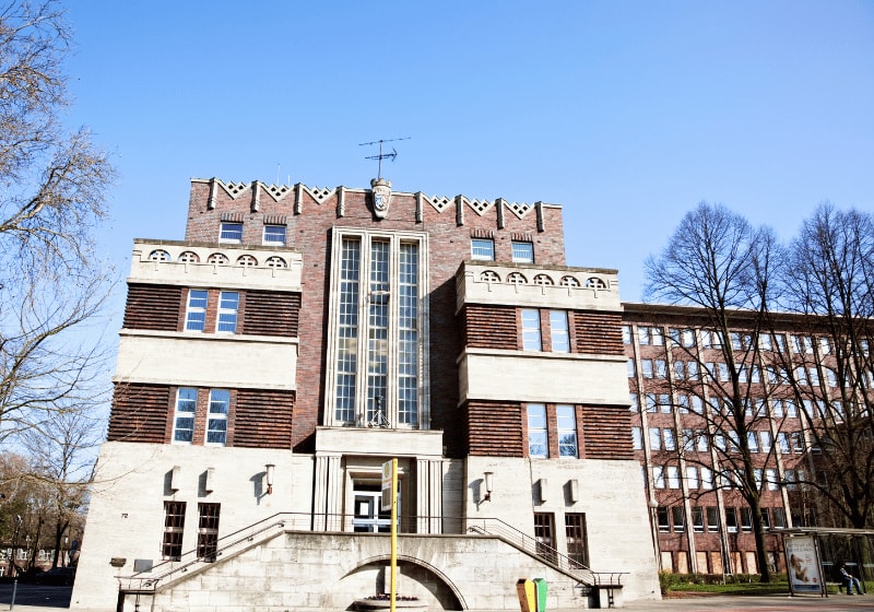 Rathaus in der Stadt Oberhausen.
