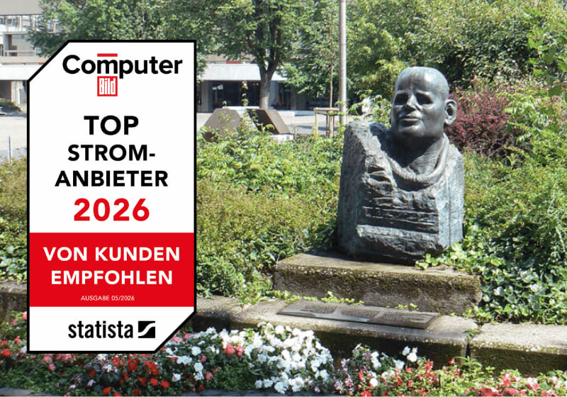 Skulptur vor dem Skulpturenmuseum in Marl.