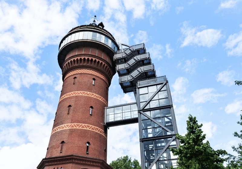 Aquarius Wasserturmin Mühlheim an der Ruhr.