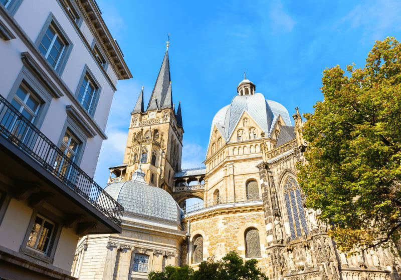 Kathedrale in der Stadt Aachen.