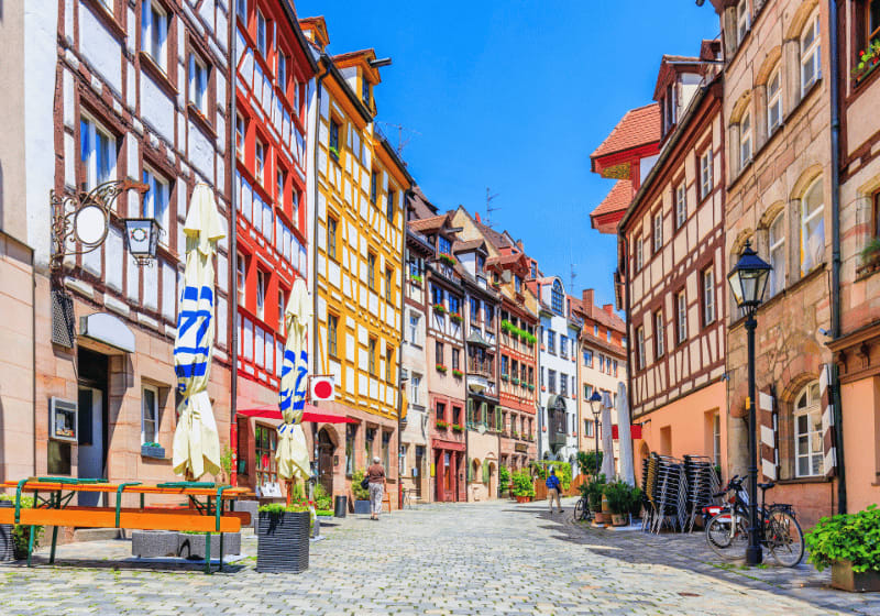 Die Innenstadt von Nürnberg.