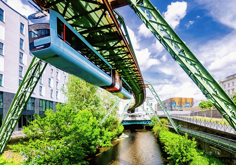 Schwebebahn in Wuppertal.