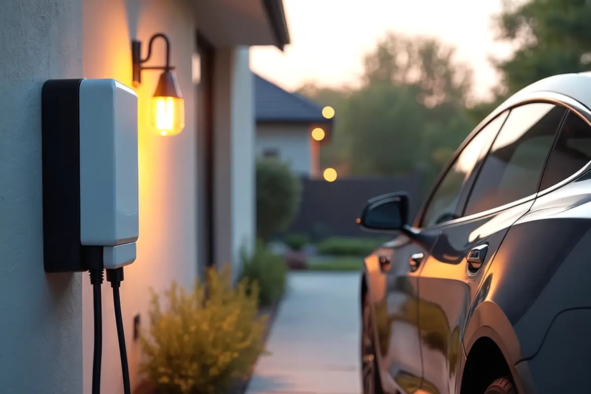 E-Auto an einer Wallbox