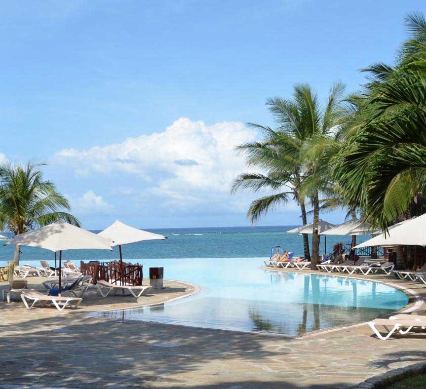 Quintrip recommends this resort on the world-famous Diani Beach for your next Kenya holiday package. This property is made up of three magnificent properties: The Baobab, The Maridadi, and Kole Kole, each of which offers a distinct assortment of superb accommodation and services dispersed around the resort grounds.