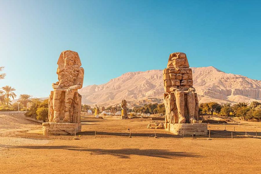 Avenue of ram-headed sphinxes at Karnak Temple, Luxor