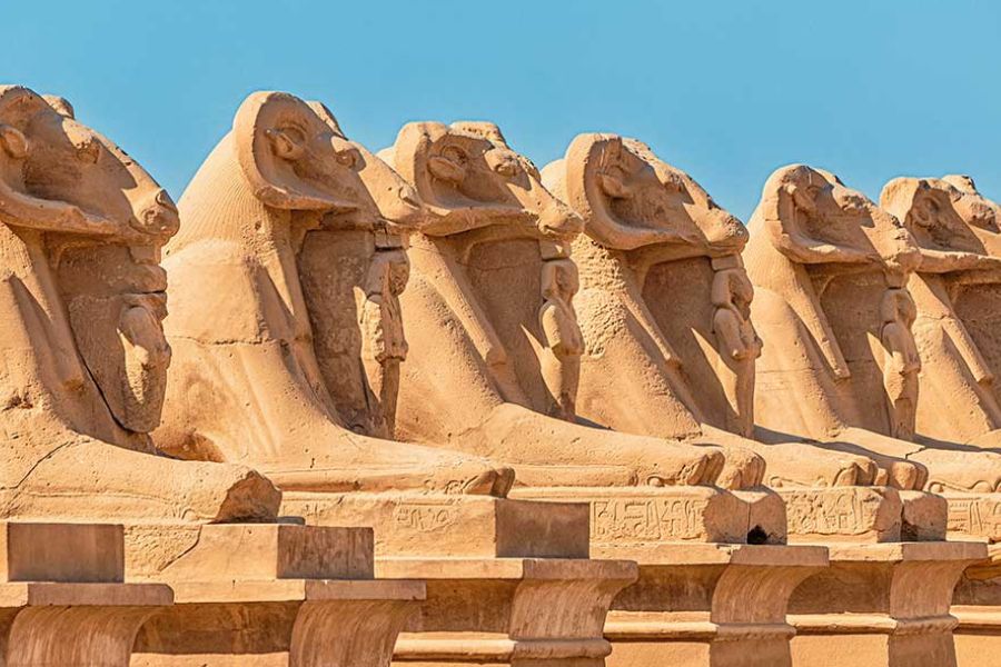 Avenue of ram-headed sphinxes, Karnak Temple