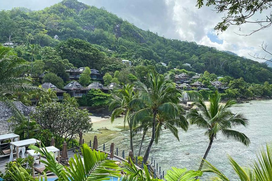 Beachfront resort at Beau Vallon, Mahé