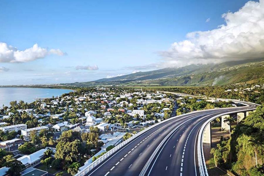 Coastline of Saint-Paul, Réunion Island