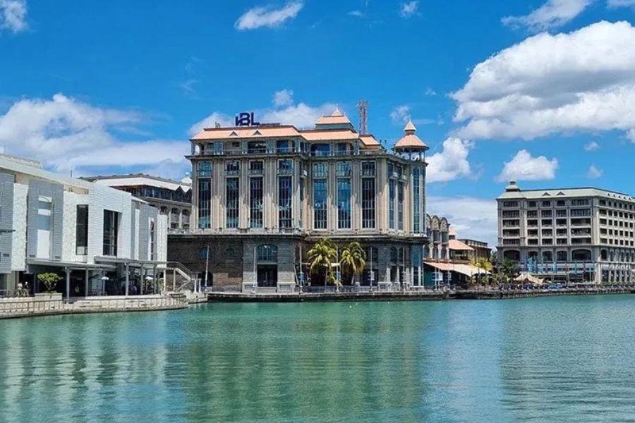 Port Louis waterfront, the capital of Mauritius