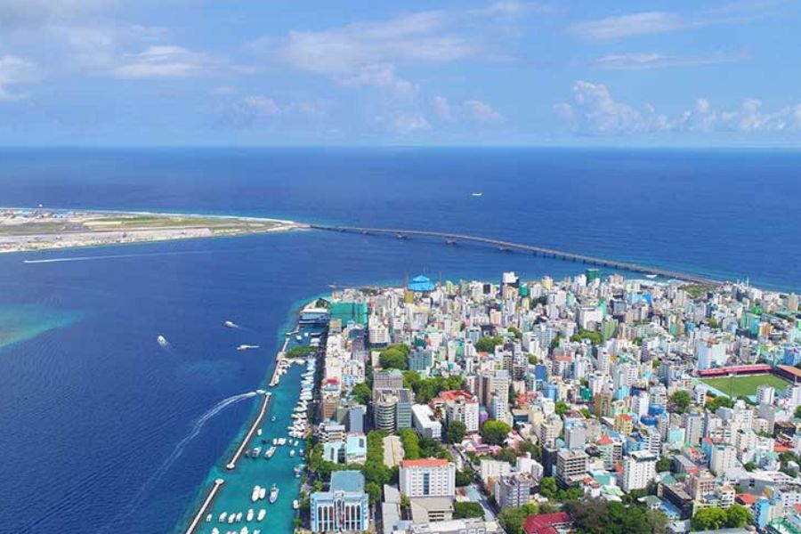 Malé, the capital city of the Maldives