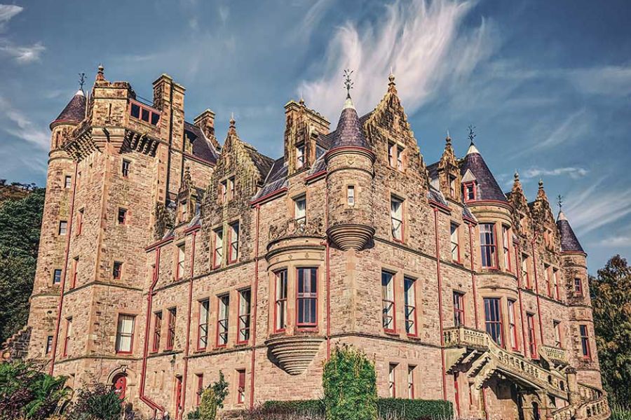 Old medieval castle in Belfast