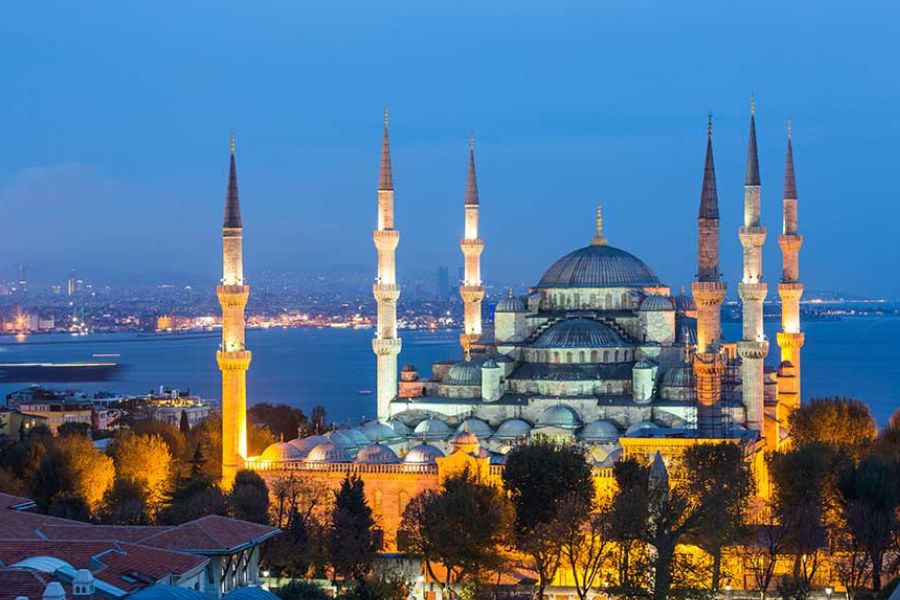 Hagia Sophia and the Istanbul skyline