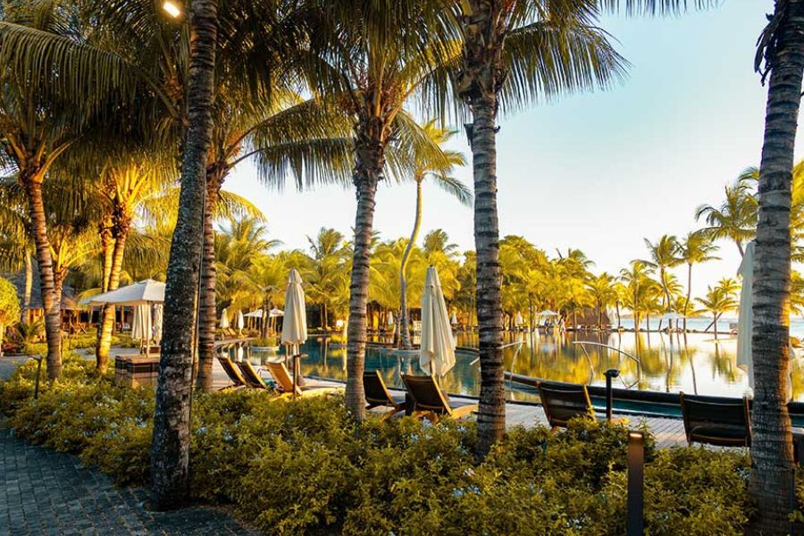 Trou aux Biches beach and lagoon, Mauritius