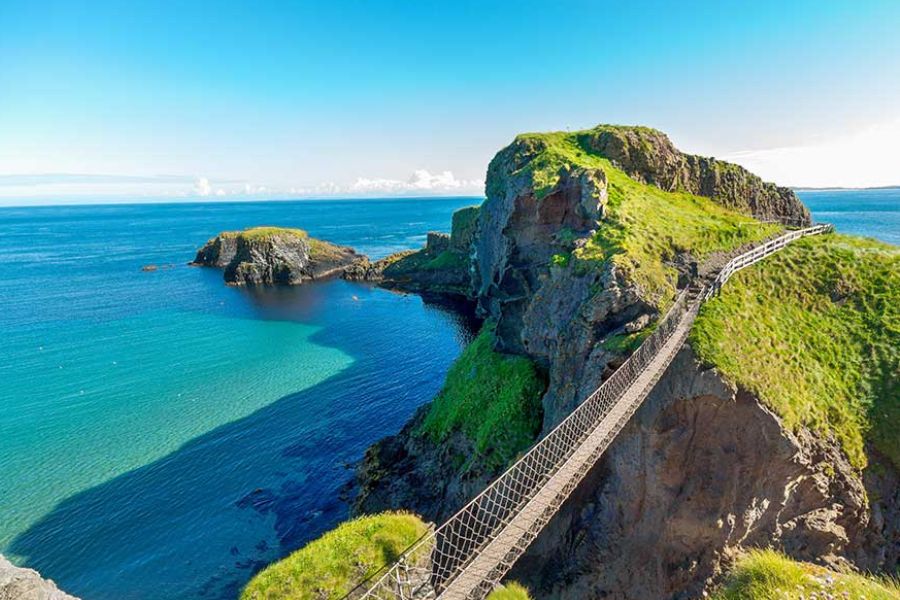 Green countryside and coastline, Ireland