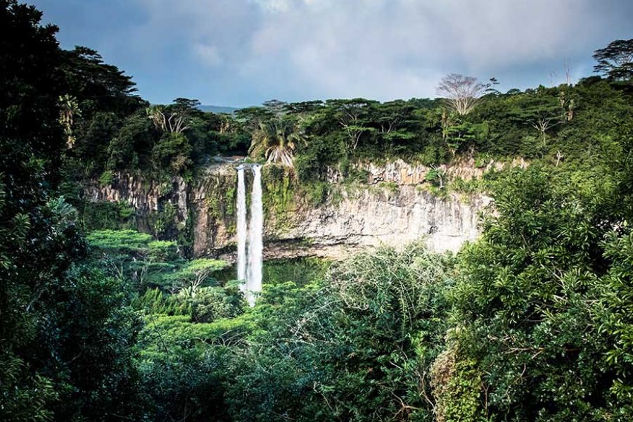 Chamarel Waterfall, Mauritius' tallest waterfall at around 100 metres