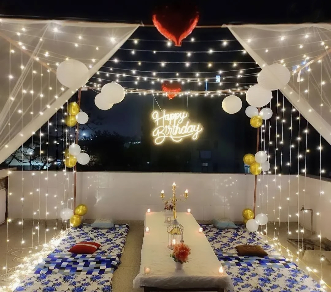 Terrace Party Setup