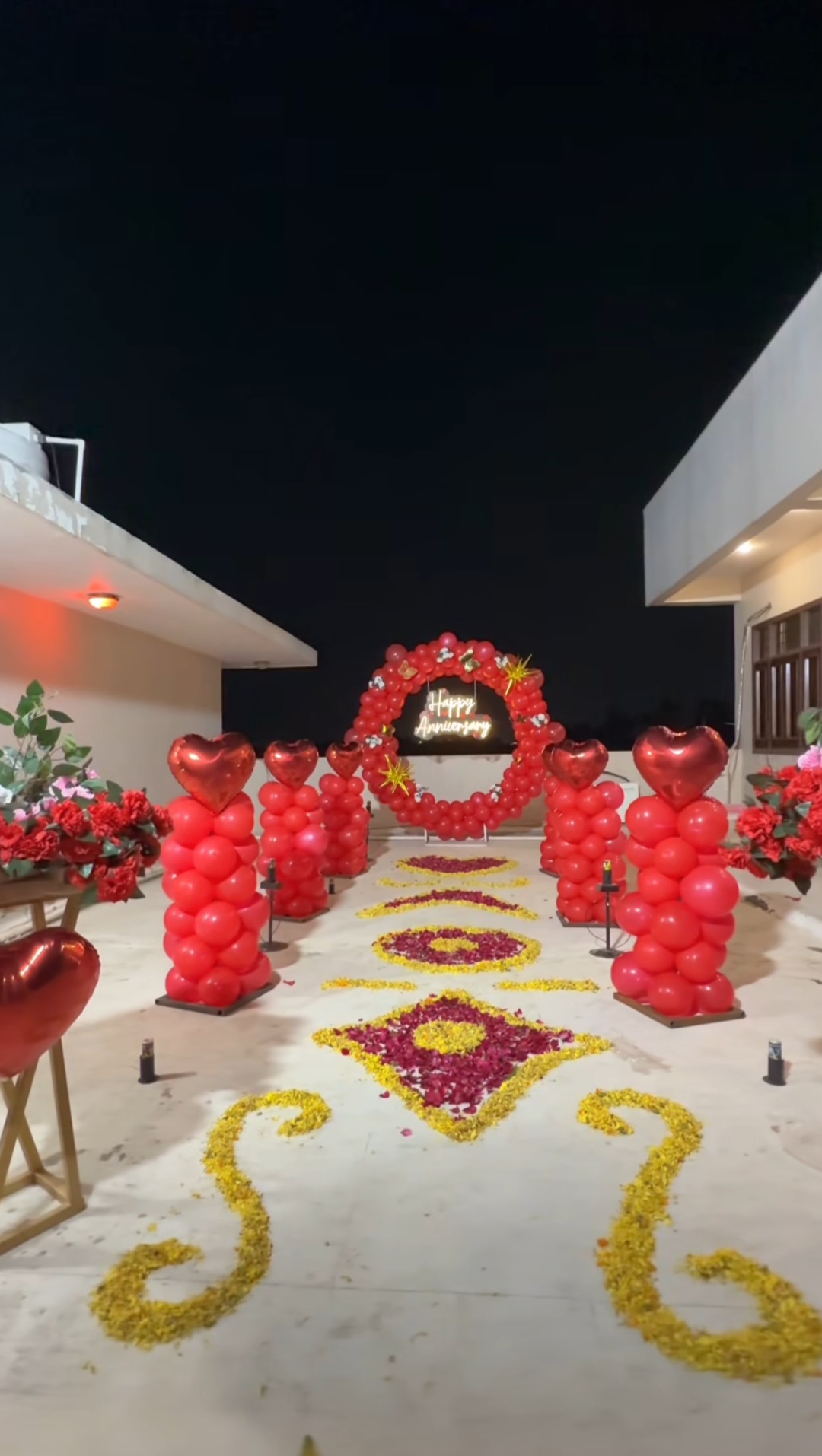 Terrace Party Setup