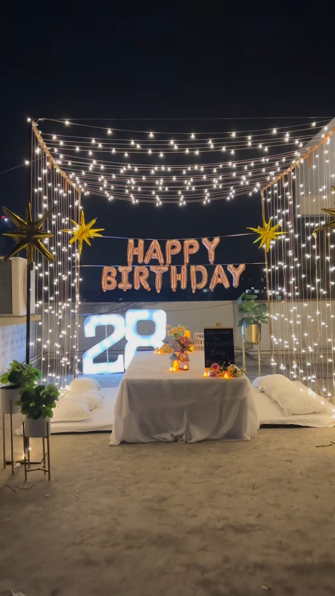 Terrace Party Setup