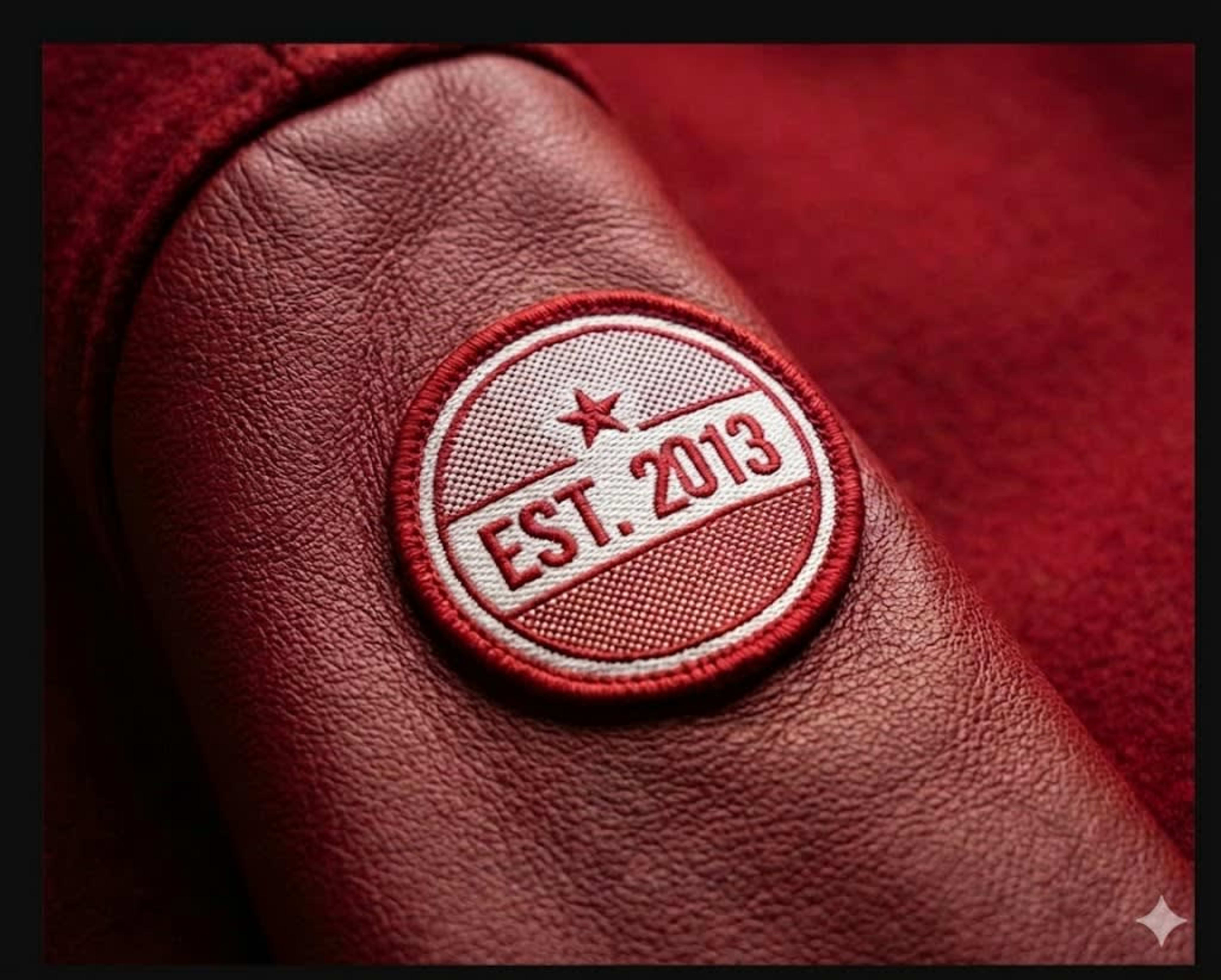 Woven sleeve year patch