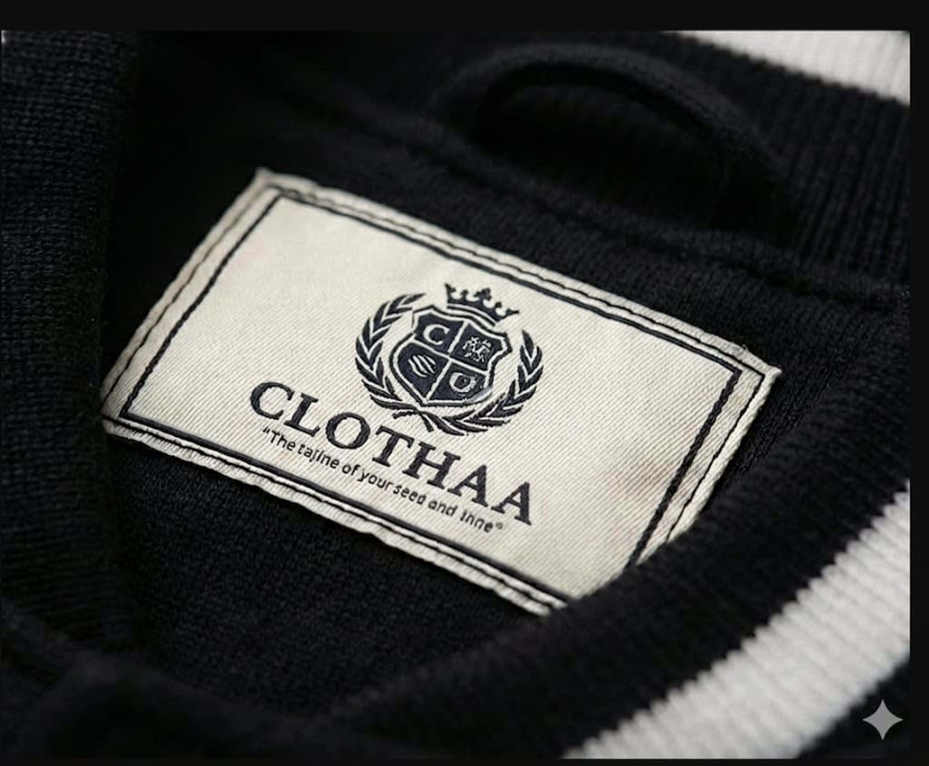 Woven neck label example
