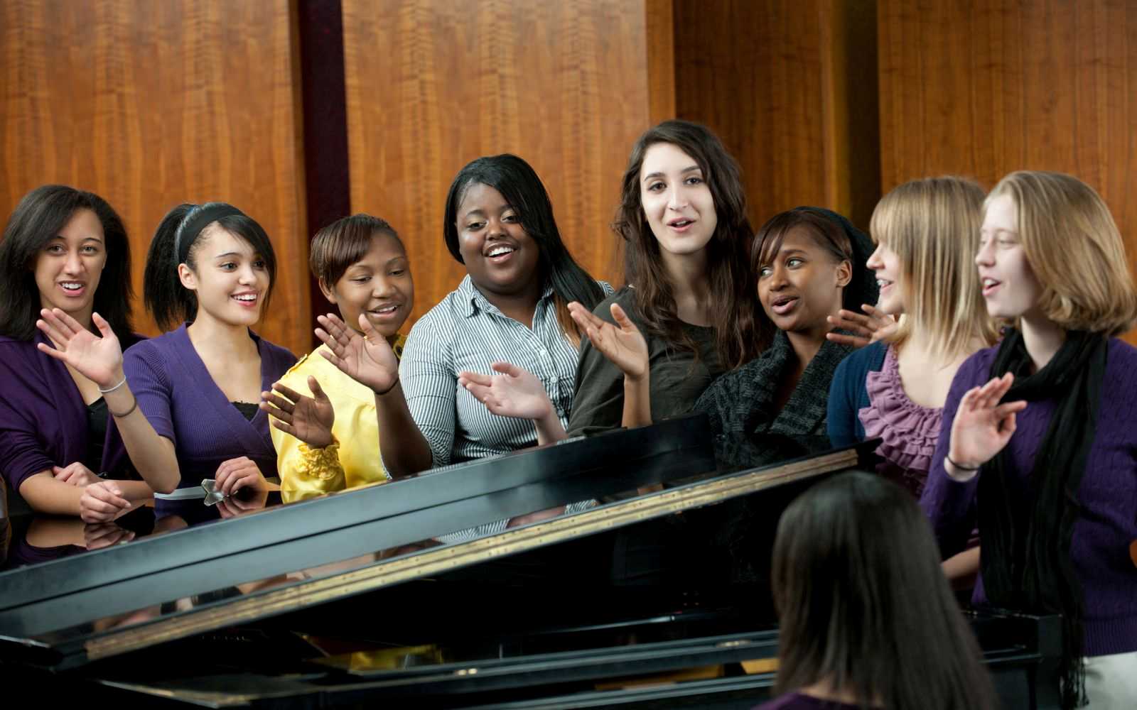 Teens enjoying the Singing for Well-being group