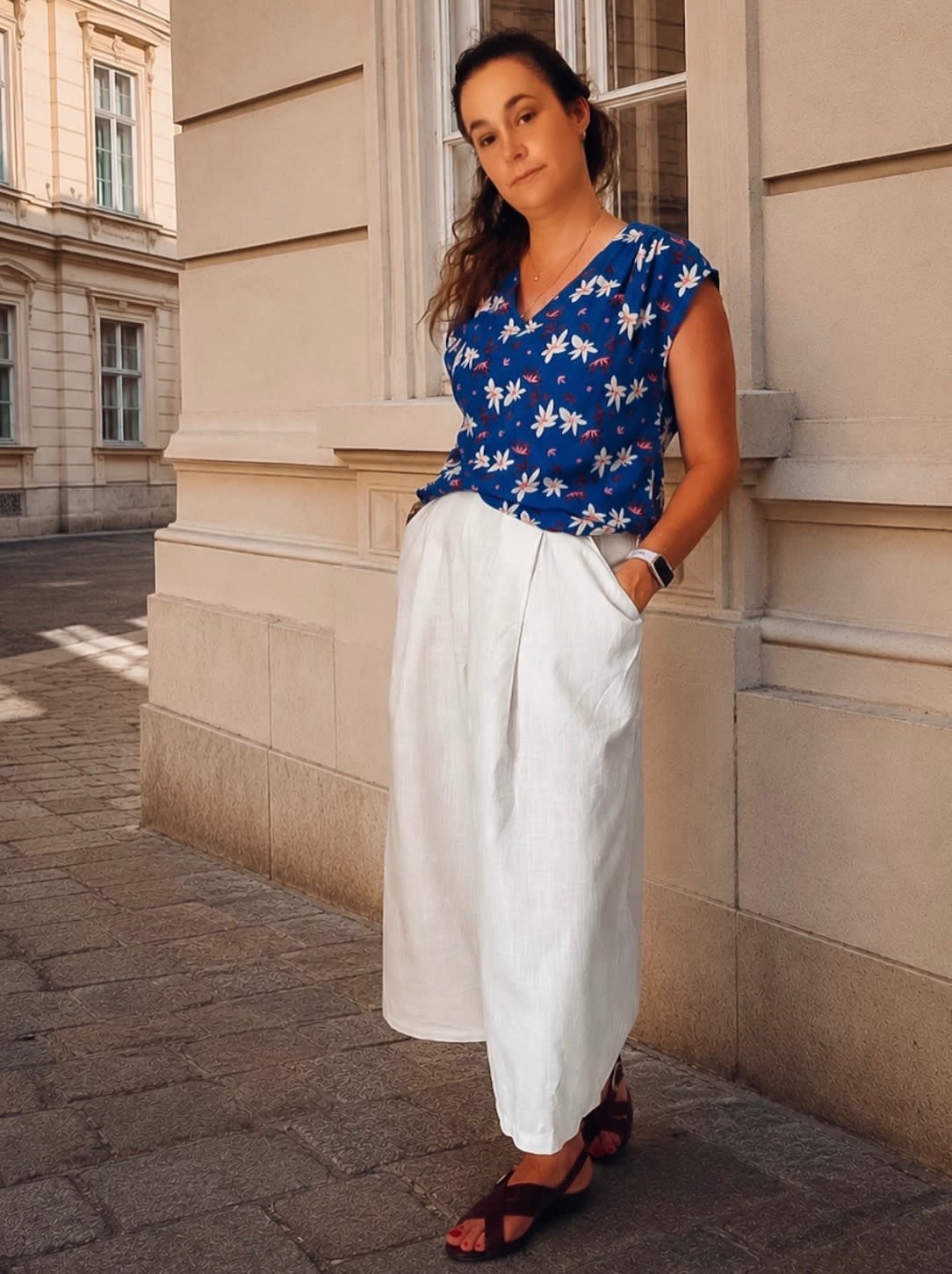 Jupe culotte Dressed (Deer and Doe) cousu par Marina Labatut
