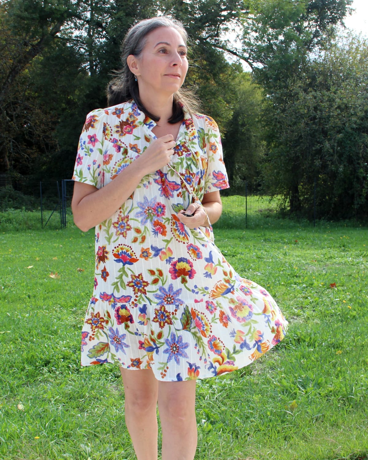 Blouse Zelie (Clematissepattern) cousu par Nadyah