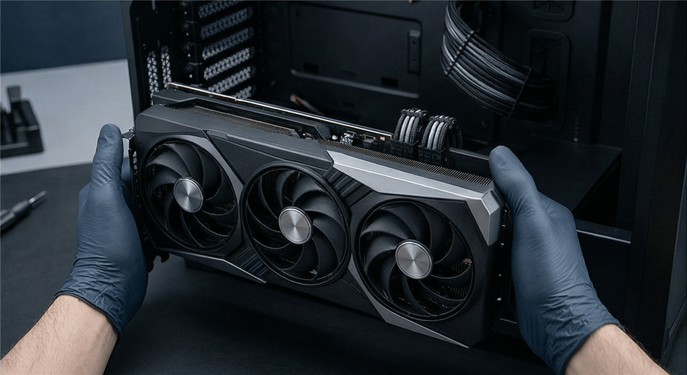 Ekran kartı kasaya yerleştirme