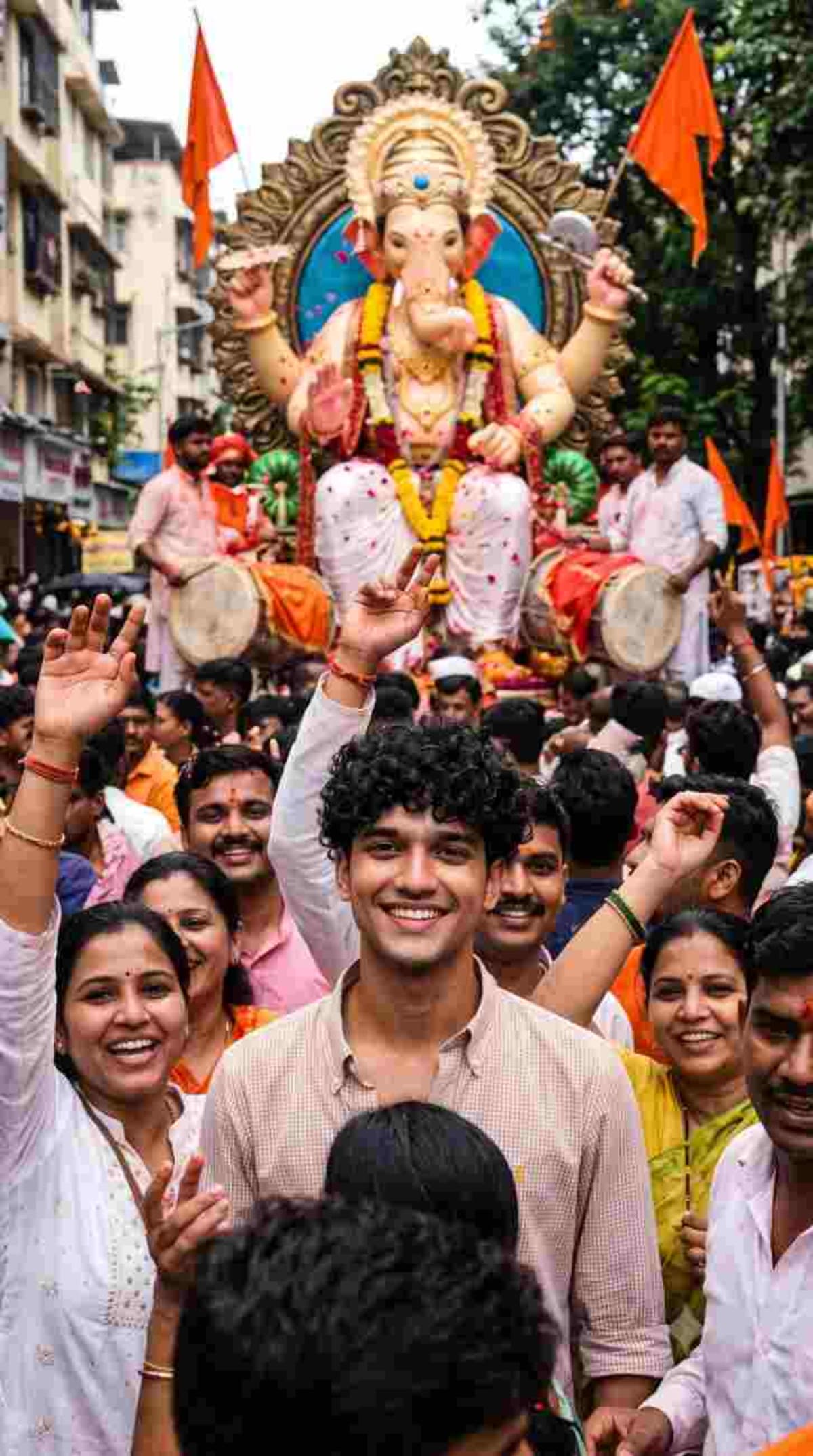 Happy Crowd Celebration