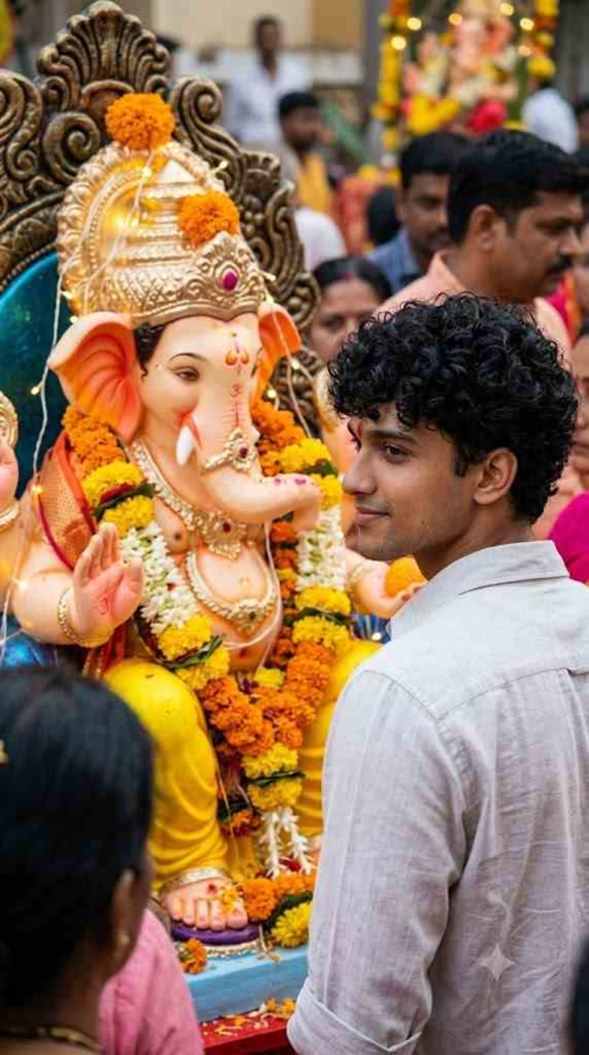 Bappa Behind the Shoulder