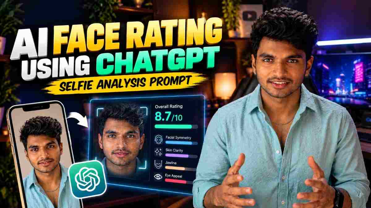 AI Face Rating Infographic Report: ChatGPT Selfie Prompt (Step-by-Step) | DineshPicks