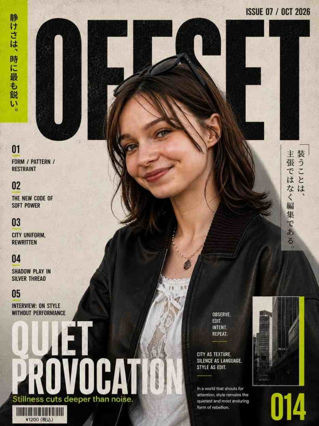 Editorial Fashion Magazine Cover Prompt for ChatGPT