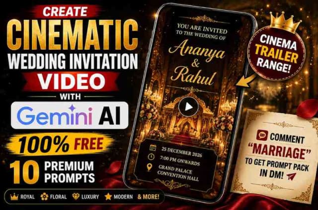 How to Make a Cinematic Wedding Invitation Video with Gemini AI