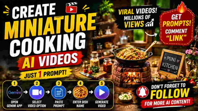 How to Create Viral Miniature Cooking AI Videos Using Gemini Essay