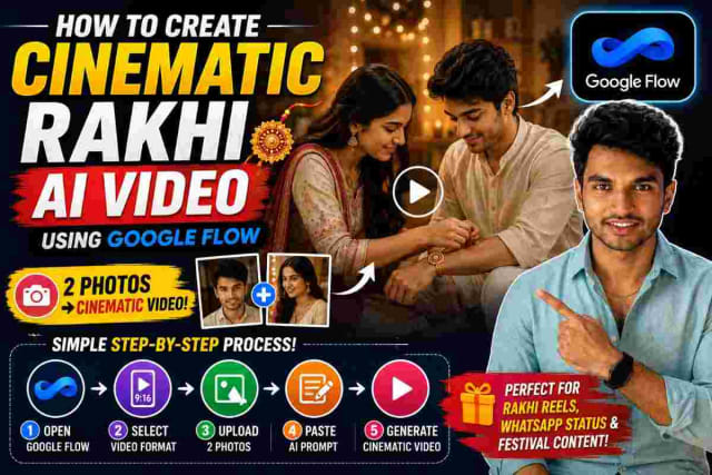 How To Create Cinematic Rakhi AI Video with Google Flow