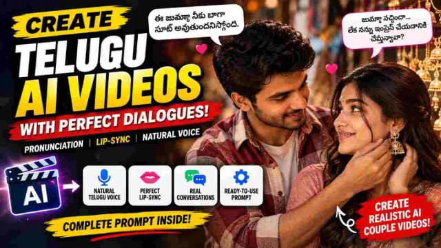 Telugu AI Video Prompt: Crafting Authentic Dialogues with Perfect Lip-Sync