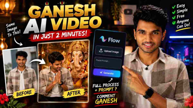 Ganesh AI Video: Create a Ganesh Festival Video With Google Flow Using One Prompt