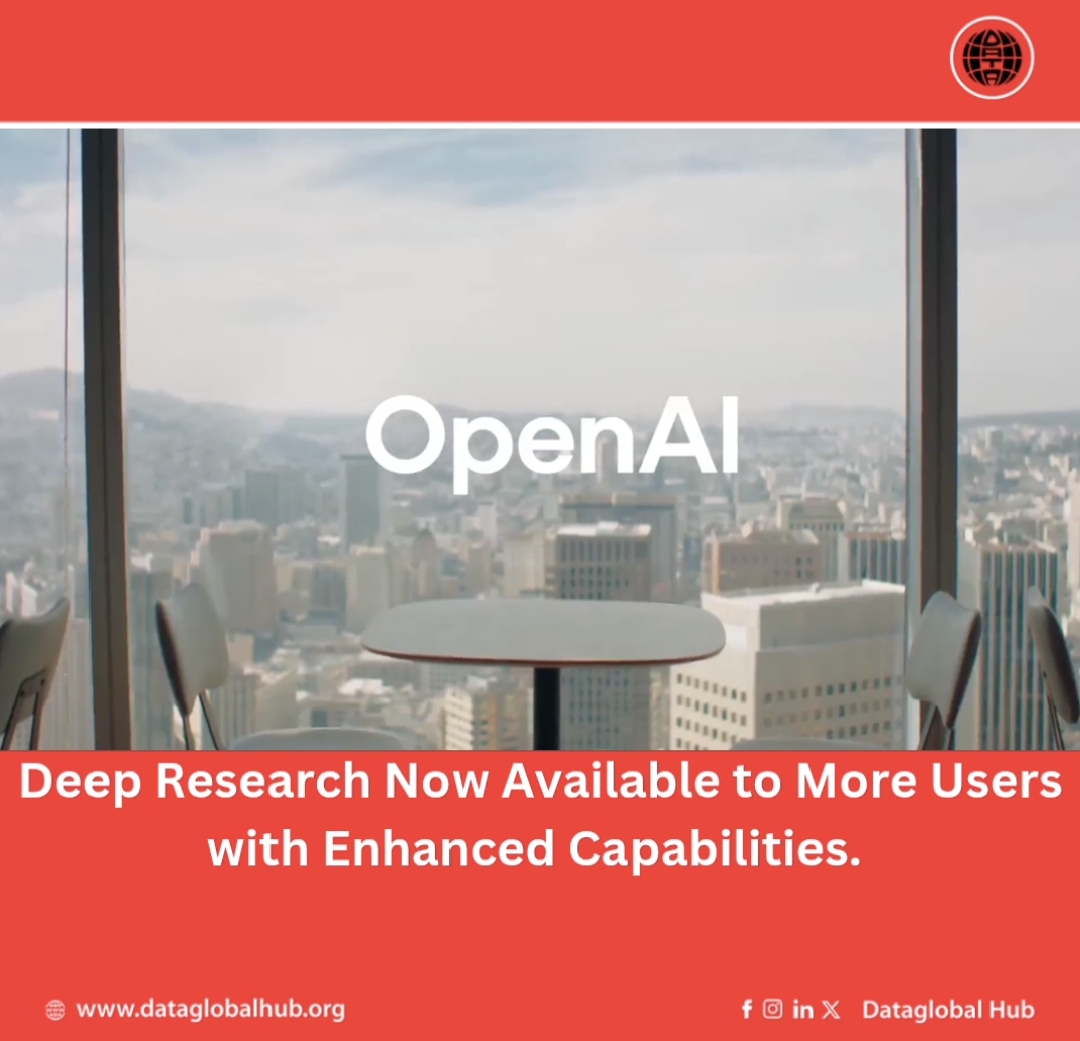 Deep Research Now Available to More Users with Enhanced Capabilities. 