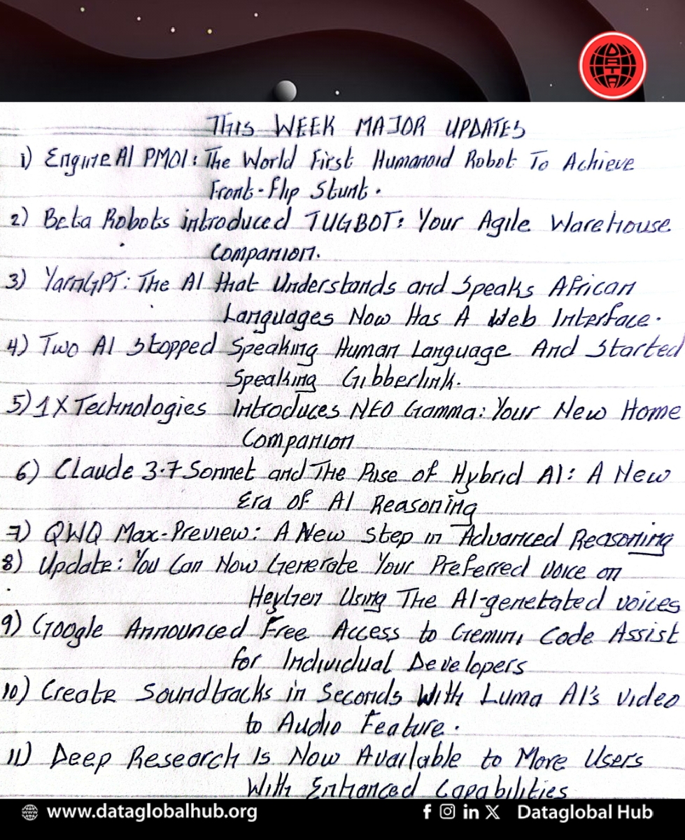 THIS WEEK MAJOR UPDATES