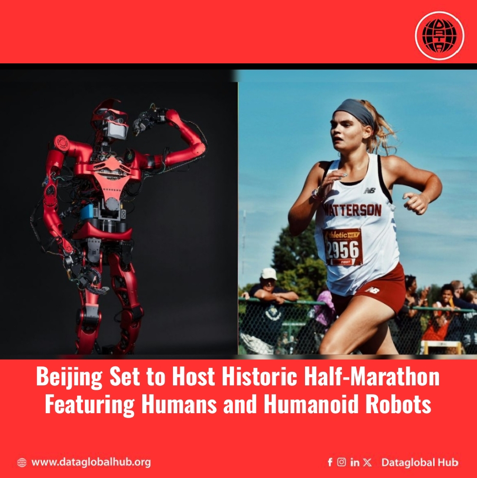 Beijing Is Set to Host Historic Half-Marathon Featuring Humans and Humanoid Robots. 