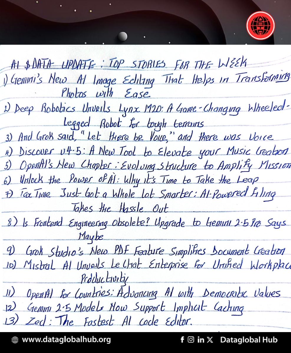 This Week in Data and AI: Breakthroughs, Upgrades, and Smart Solutions