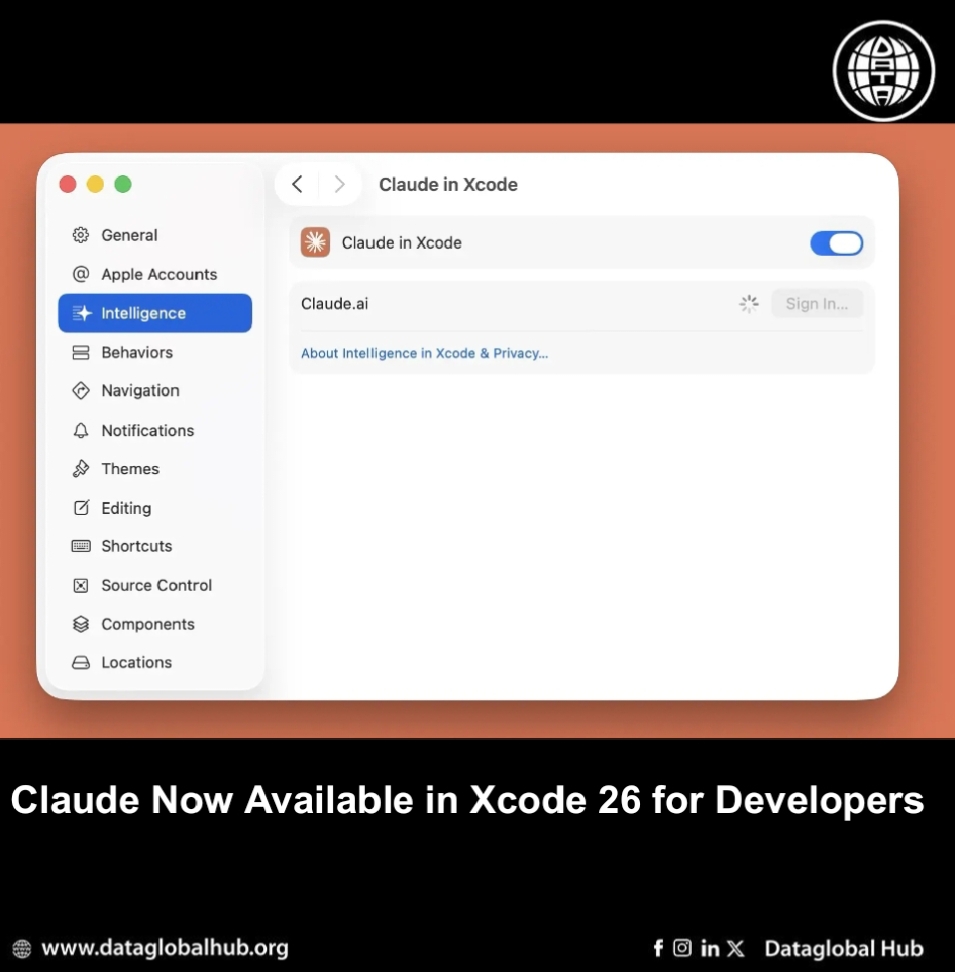Claude Now Available in Xcode 26 for Developers