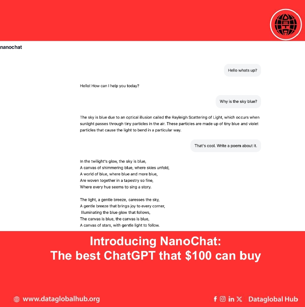 NanoChat: A Clear and Accessible Blueprint for Building ChatGPT-Style Models