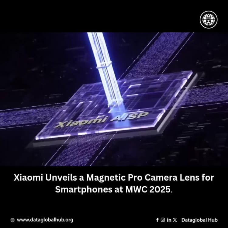 Xiaomi Introduces a Magnetic Pro Camera Lens for Smartphones at MWC 2025.